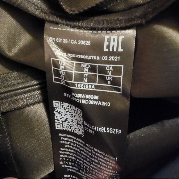 Guess Skirt Women's Medium Black Mini Skirt Lexie Flounce Faux Leather Zipper - Picture 8 of 10